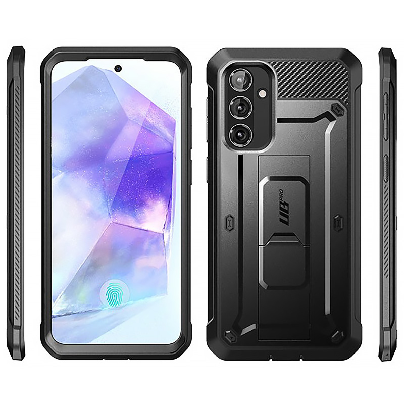 Etui pancerne Supcase Unicorn Beetle Pro do Galaxy A55 5G, czarne